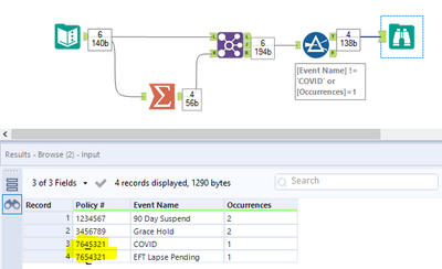 Filtering out duplicates based on criteria - Alteryx