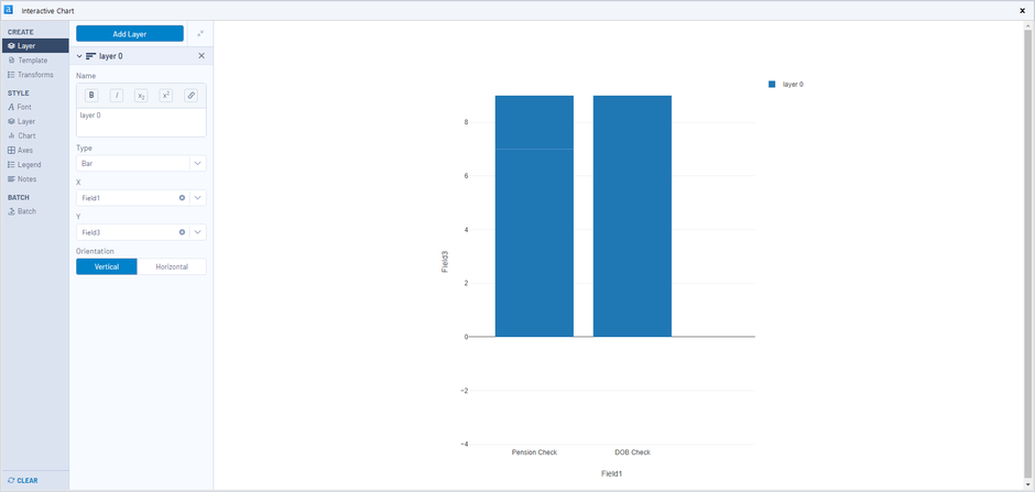 stacked chart - Alteryx