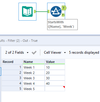 Remove rows based on condition - Alteryx