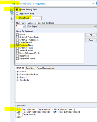 Match null data in same column based on unique ID - Alteryx