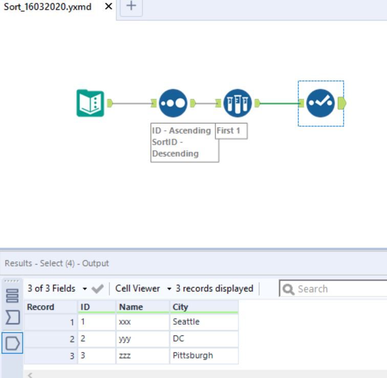 Removing duplicates based on max of another column - Alteryx