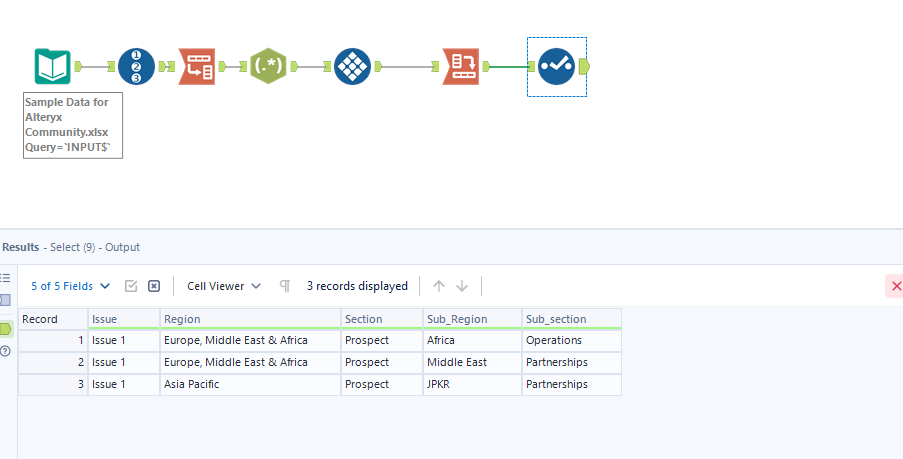 Separating data in a single cell to multiple rows - Alteryx