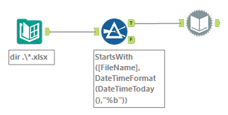 Pick input file by month through Dynamic Input tool - Alteryx