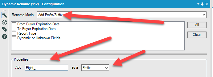 Dynamic Rename Tool Trying to do a right join and the union keeps picking up the non ...