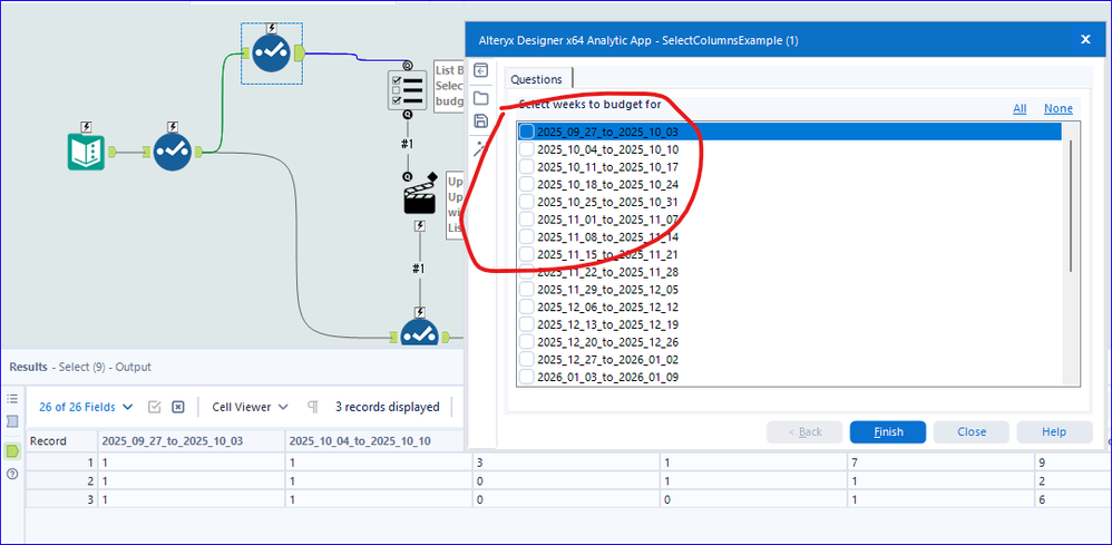 Alteryx Macro for allowing users to select columns - Alteryx