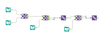 Multiple Sql queries linking - Alteryx