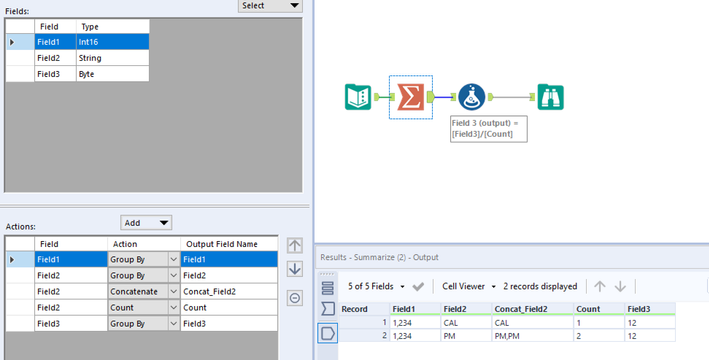 UNIQUE IDENTIFIER AND MERGING OF COLUMN DATA - Alteryx