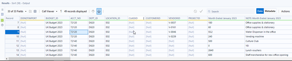 Consolidating Data with several Matching fields - Alteryx