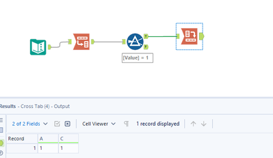 Filtering based on the row value - Alteryx