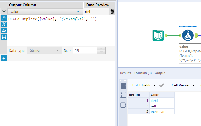 Remove everything before a word in the formula tool - Alteryx