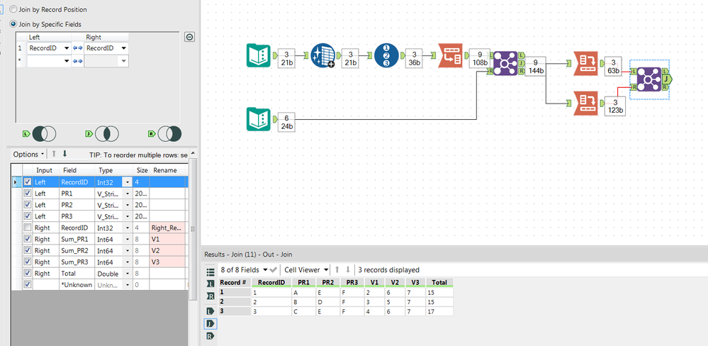 How to add values to a column from another table - Alteryx