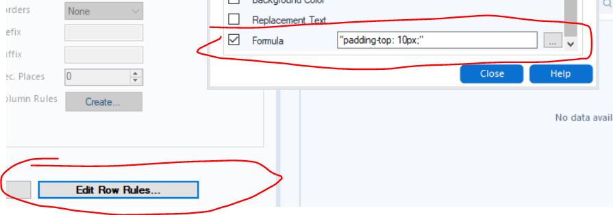 Table Tool - Formatting Options Help - Alteryx