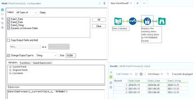 Converting multiple date fields (including string types) to a YYYYMMDD ...