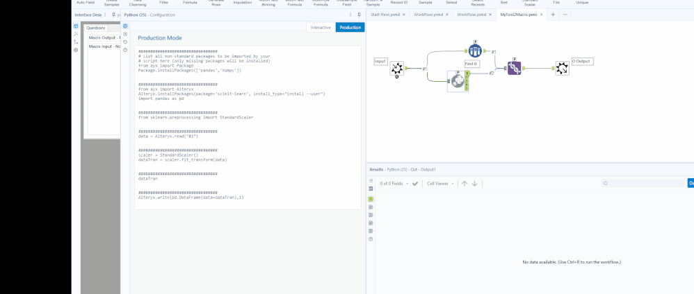 BUG - Python Tool switching from Production to Interactive deletes code ...