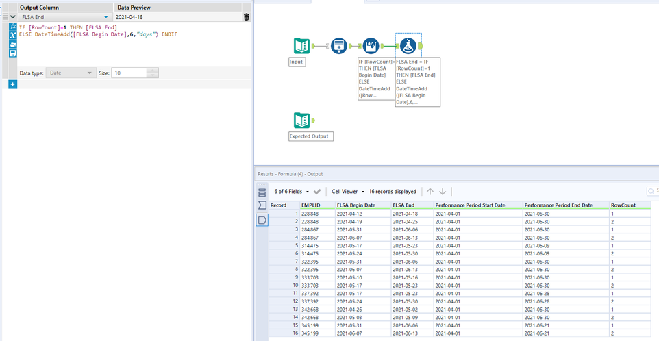 Generate Rows tool for adding one week - Alteryx