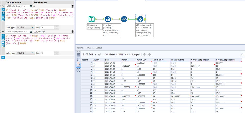 How can we write the below code in alteryx - Alteryx