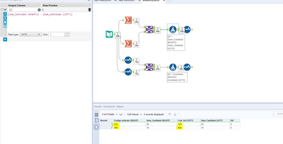 Comparar 2 datos tras JOIN tool - Alteryx