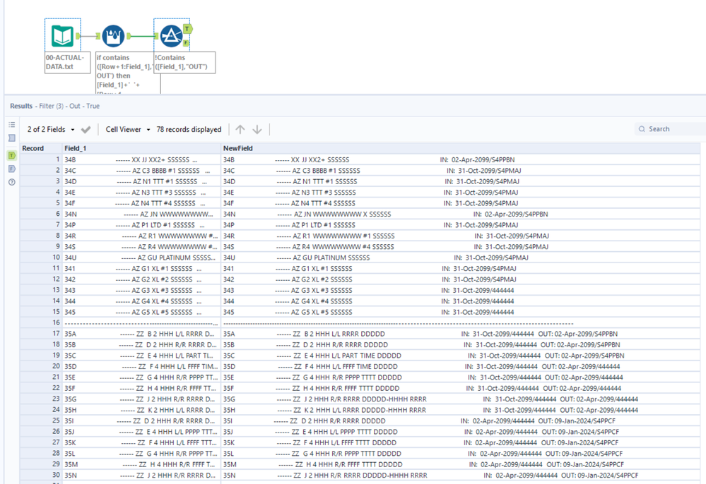 FORMATTING DATA FROM MAINFRAMES - Alteryx