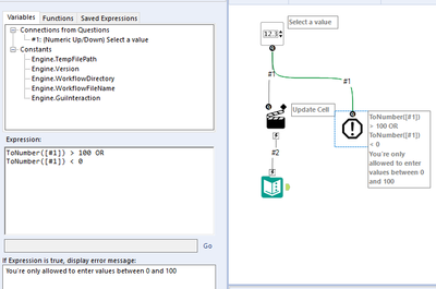 Add Error Message to Numeric Up/Down tool - Alteryx
