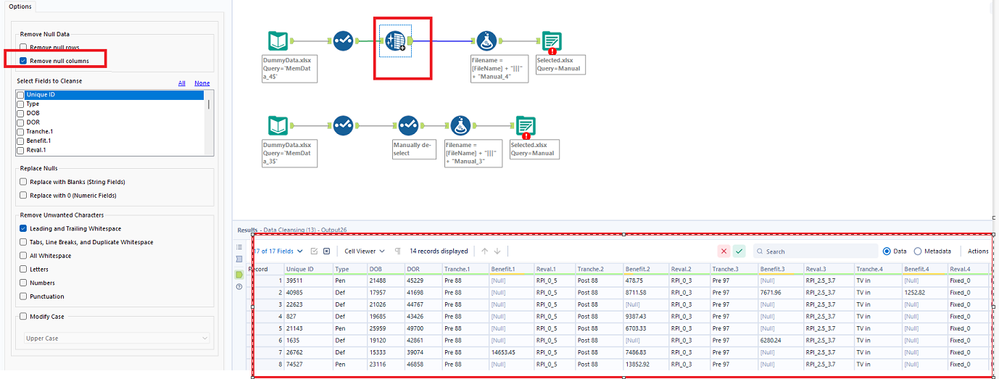 "Simple" way to dynamically deselect multiple columns - Alteryx