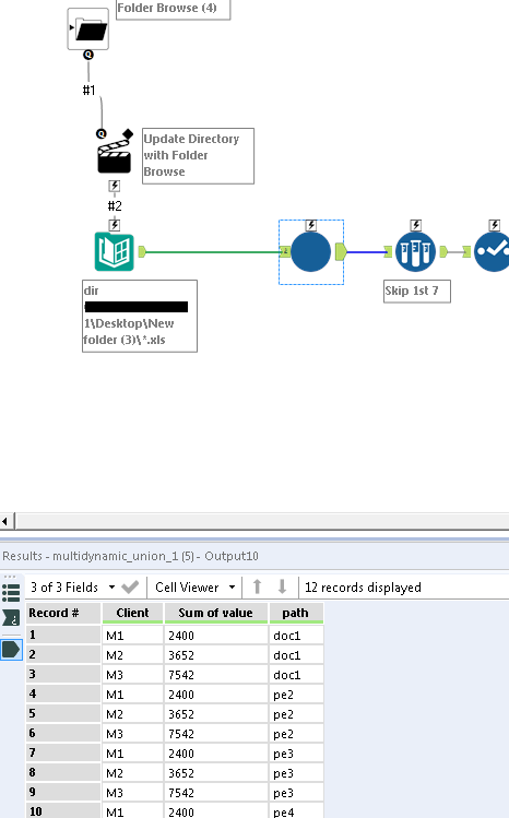 Input multiple sheets from multiple '.xls' excel files - Alteryx