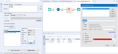 Format Output Excel using Table Tool - Alteryx