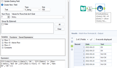 Multi Row formula issue - Alteryx