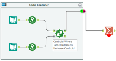 Cache Tool Container Output - Alteryx