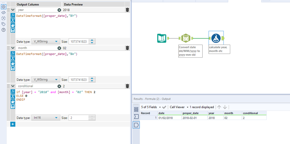 i want to create a derived columns from an existing column - Alteryx