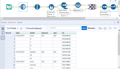 Filling values using multi row formula - Alteryx