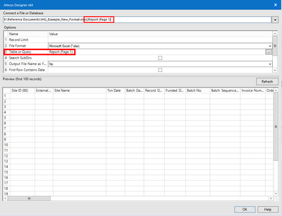 Dynamic Input - Sheet not specified - Alteryx
