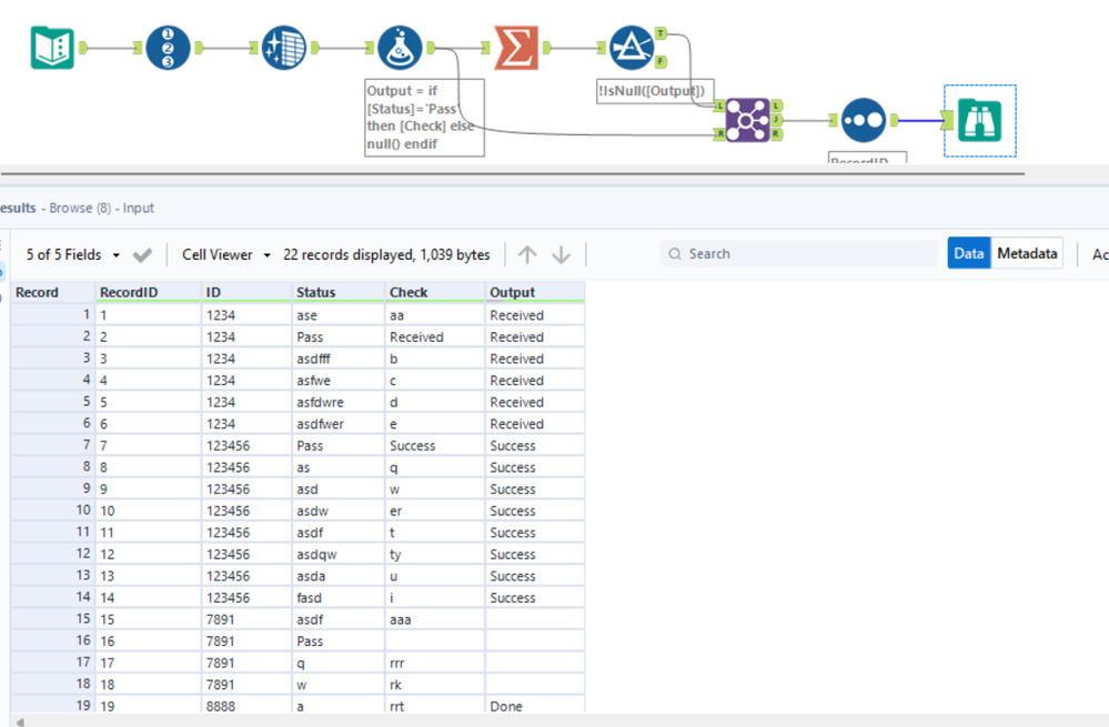How to fill the multiple rows with matching value if condition is met ...