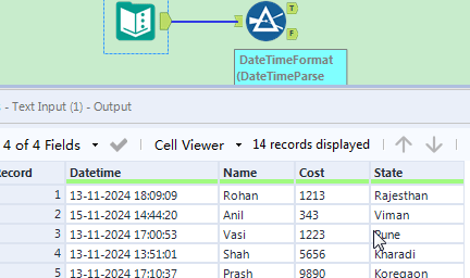 How select yesterdays date - Alteryx