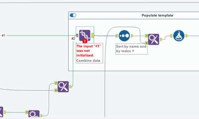 Problème outil Union : "The input #1 was not initialized" - Alteryx