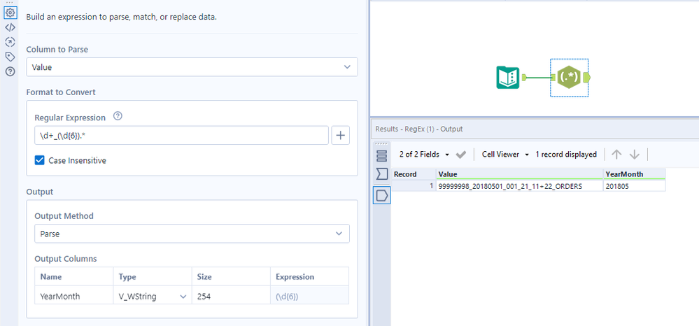 Parsing a specific number of characters within a string - Alteryx