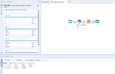 Rows to columns based on id and date - Alteryx