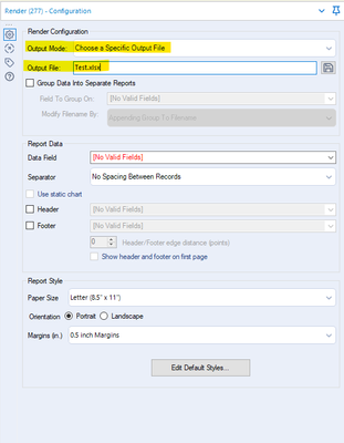 Table Tool - Alteryx