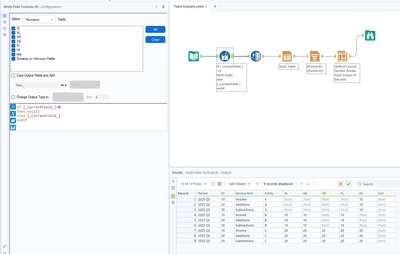 Filtering Columns by Tab using Basic Table and Layout Tools - Alteryx