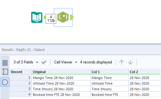Split column from number in a text string using Regex - Alteryx