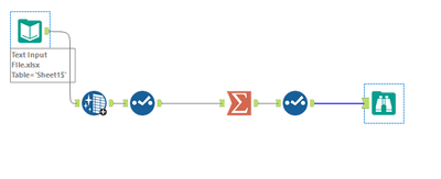 Eliminating rows from file when each column is 0.00/null - Alteryx