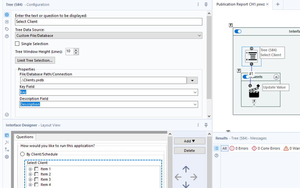 Tree interface tool cannot be displayed on alteryx sever(2023.1) - Alteryx
