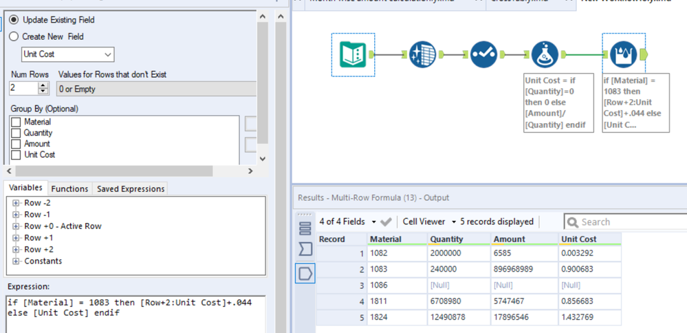 Replace value in column with another value from same column - Alteryx