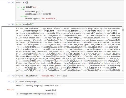 Python tool - strange characters being exported - Alteryx