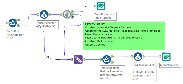 Changing File Format without using Output Data Tool - Alteryx