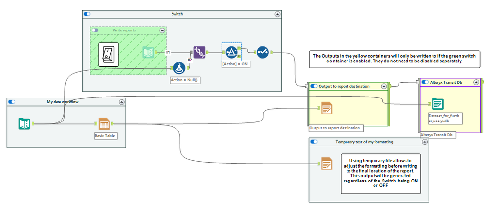 Disable all Containers with a single click - Alteryx