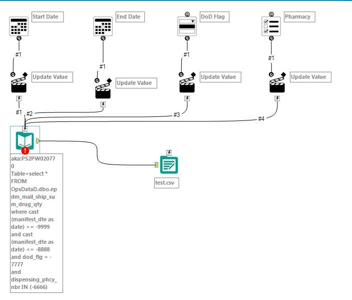 Analytic App to Create Custom SQL Query - Alteryx