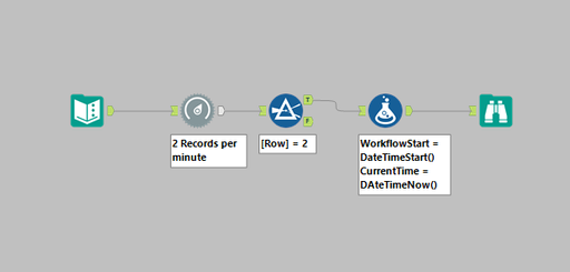 How to delay input into workflow - Alteryx