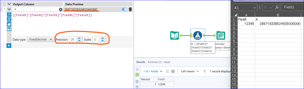 Data from excel with Scientific Notation - Alteryx