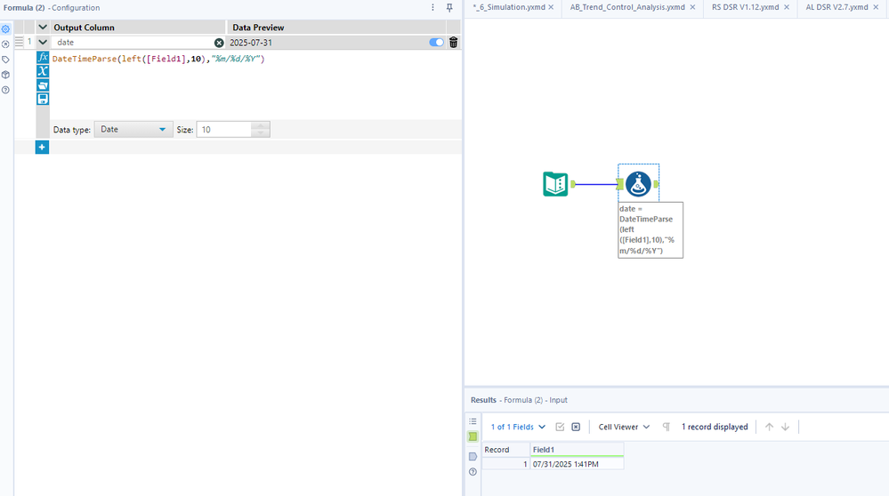 Possible help with Date time tool - Alteryx