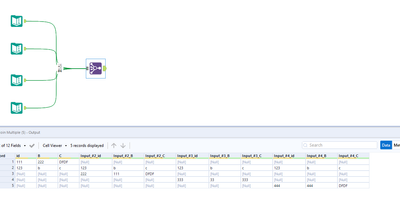 Multiple join merge result into one result set - Alteryx